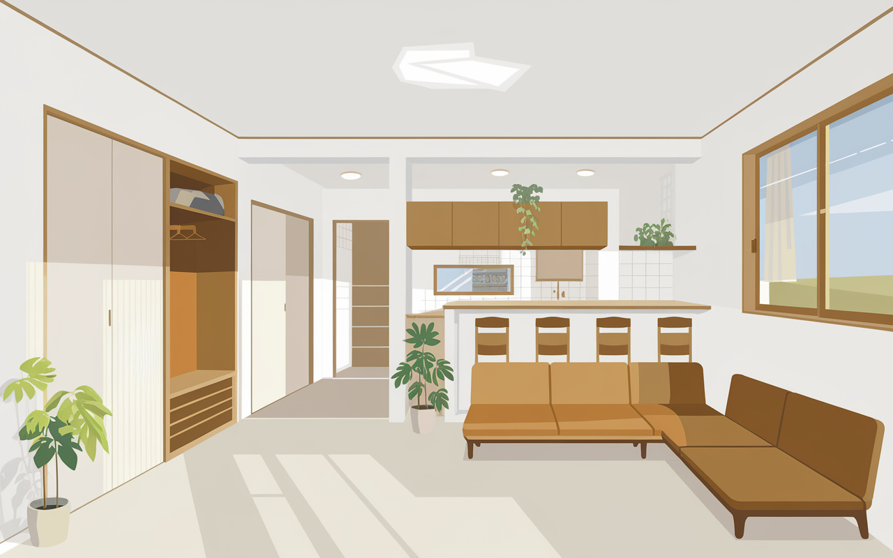 片づけやすい家の間取りや導線！快適な暮らしを叶えるコツを解説の画像