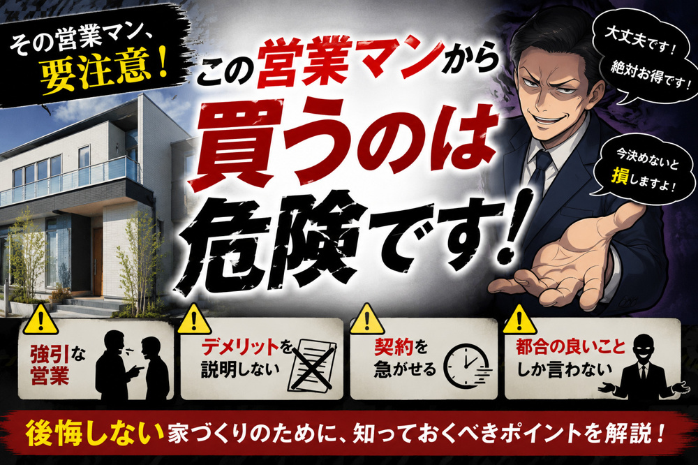 その営業マン、本当に信頼できますか？家を買う前に知っておきたい「危険な営業マン」の特徴とはの画像