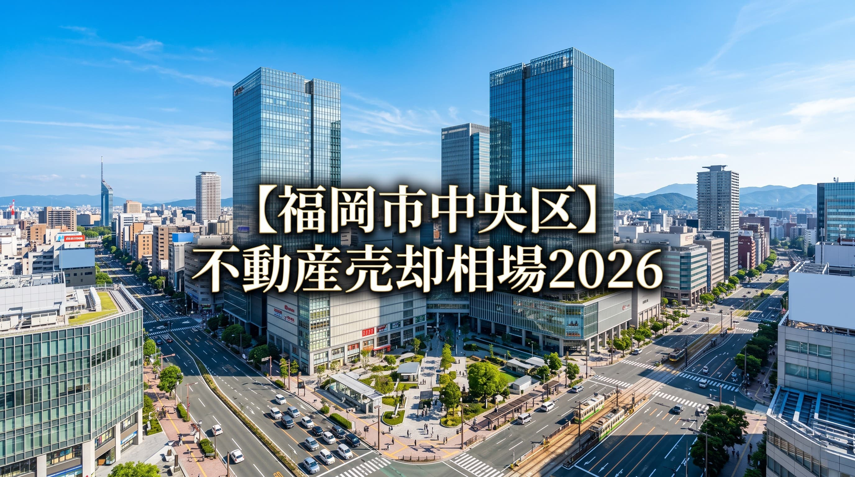 【福岡市中央区】不動産売却相場2026!天神再開発と地価の売り時の画像