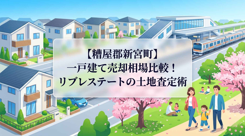 【糟屋郡新宮町】一戸建て売却相場比較！リブレステートの土地査定術の画像