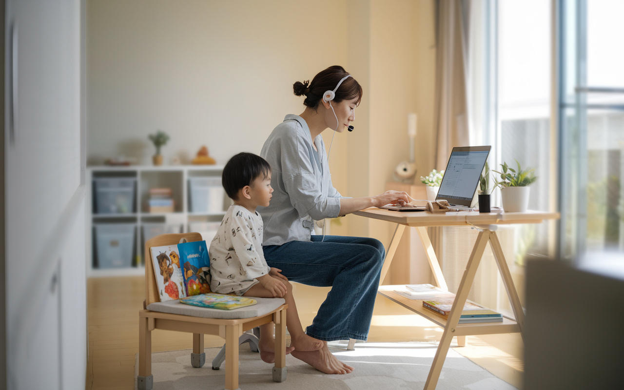 在宅勤務と子育てを両立したい方へ？マンション間取りの工夫で手狭さを解消する方法の画像