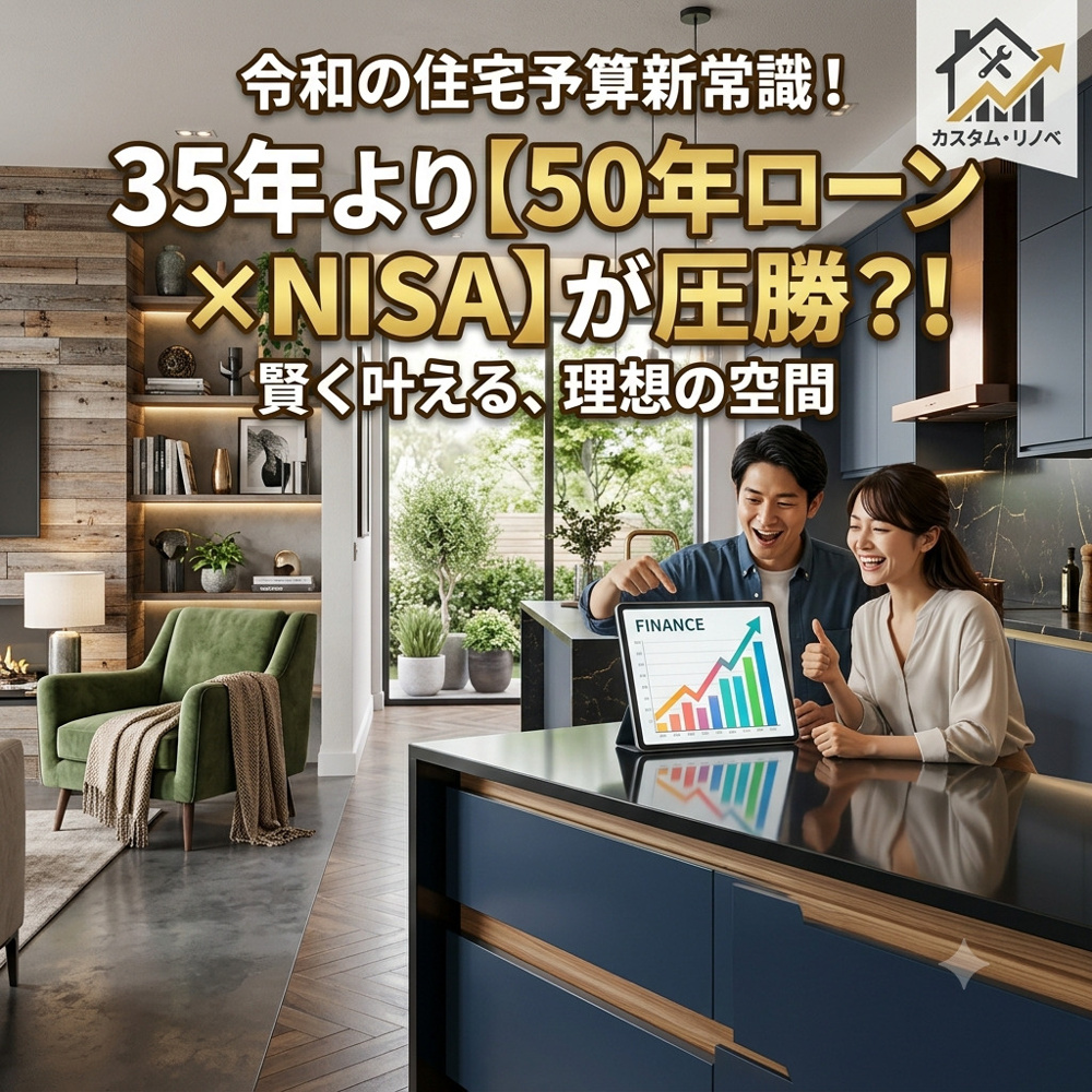 【予算の決め方】住宅ローンは「50年」が正解！？NISAを組み合わせた令和の賢い資金計画の画像