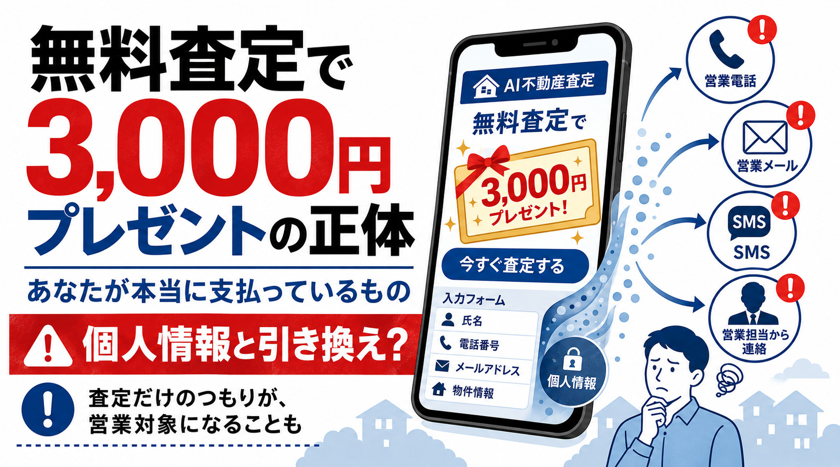 「無料査定で3,000円」プレゼントの正体――あなたが本当に支払っているものの画像