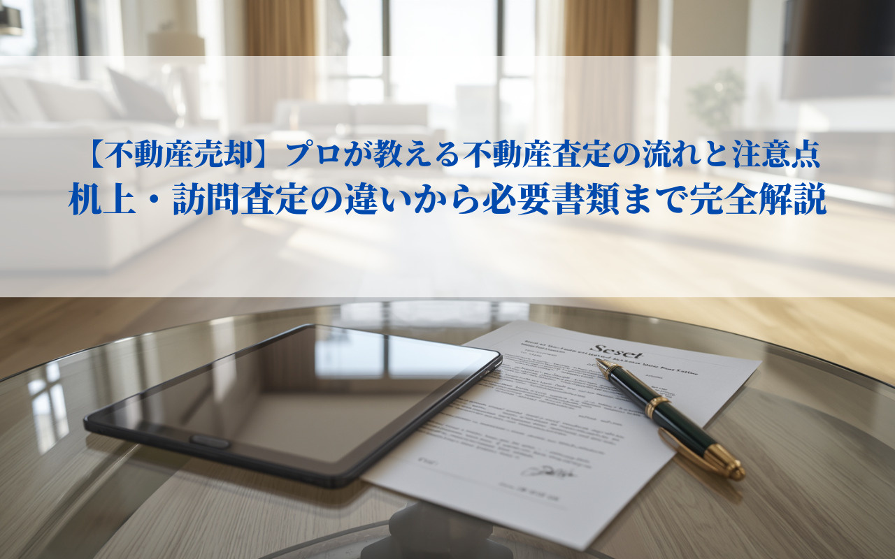 【不動産売却】プロが教える不動産査定の流れと注意点｜机上・訪問査定の違いから必要書類まで完全解説の画像