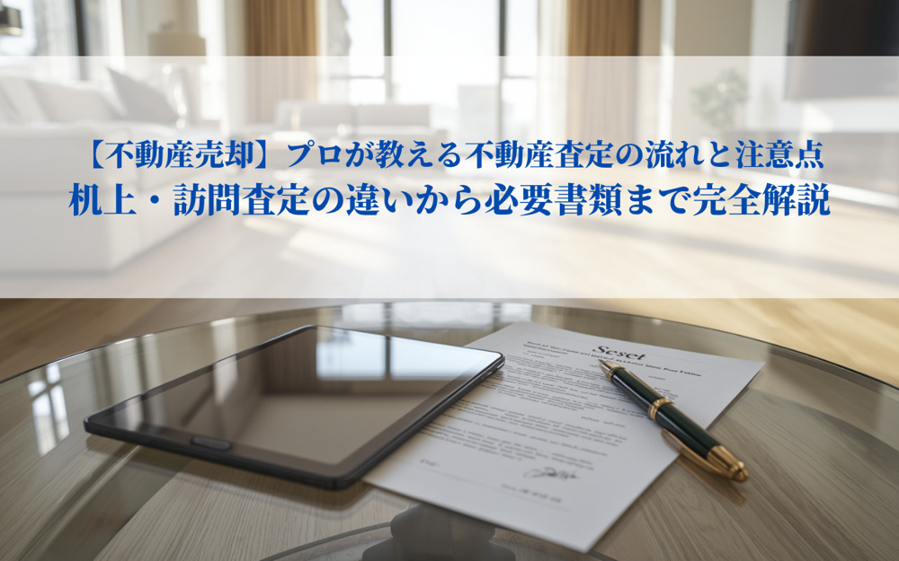 【不動産売却】プロが教える不動産査定の流れと注意点｜机上・訪問査定の違いから必要書類まで完全解説の画像