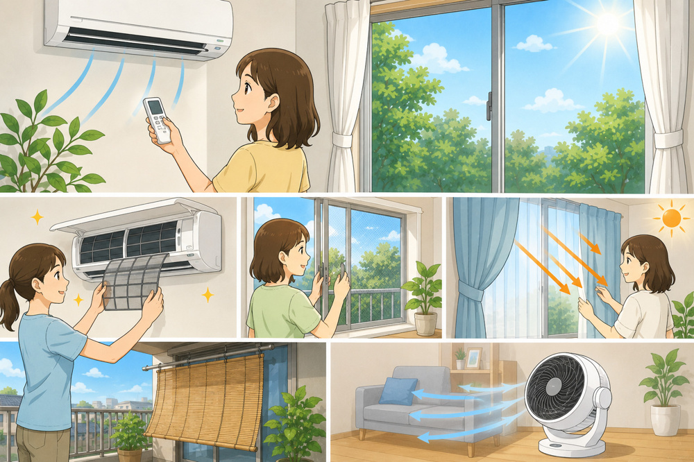 夏本番前に確認したい｜賃貸住宅でやっておきたい5つの暑さ対策の画像
