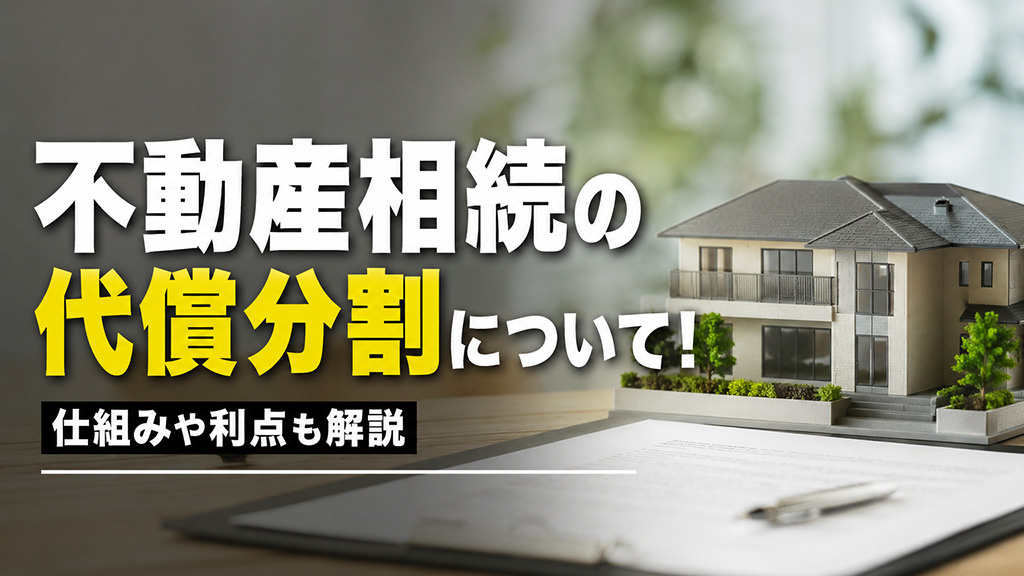 不動産相続の代償分割について！仕組みや利点も解説