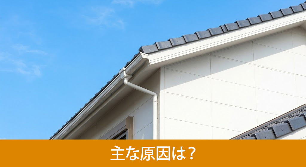 雨漏りの主な原因は？