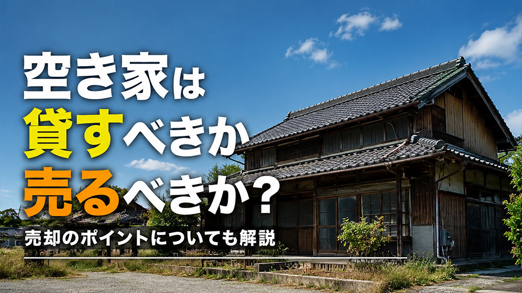 空き家は貸すべきか売るべきか？売却のポイントについても解説の画像
