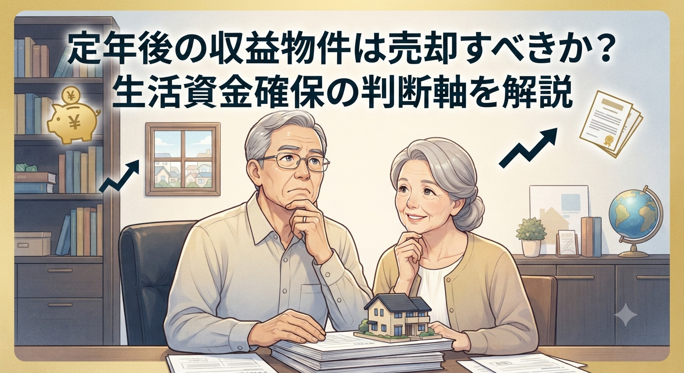 定年後の収益物件は売却すべきか?生活資金確保の判断軸を解説の画像