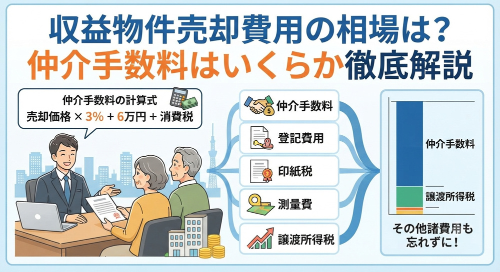 収益物件売却費用の相場は？仲介手数料はいくらか徹底解説の画像
