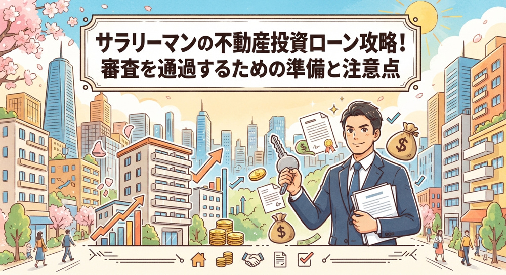 サラリーマンの不動産投資ローン攻略！審査を通過するための準備と注意点の画像