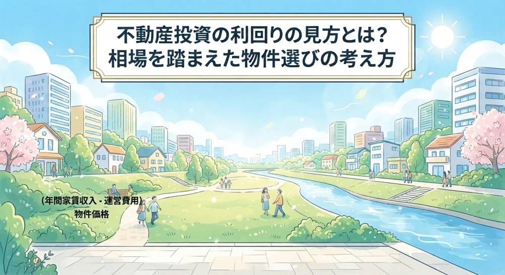 不動産投資の利回りの見方とは？相場を踏まえた物件選びの考え方の画像