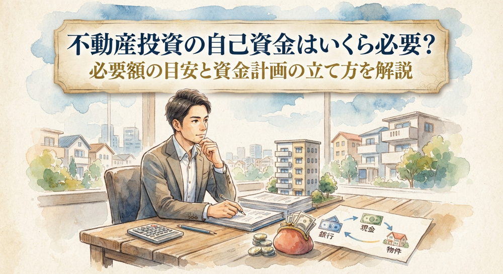 不動産投資の自己資金はいくら必要？必要額の目安と資金計画の立て方を解説の画像