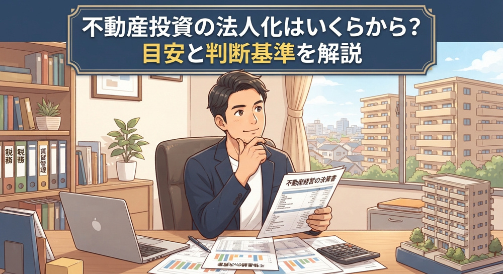 不動産投資の法人化はいくらから？目安と判断基準を解説の画像