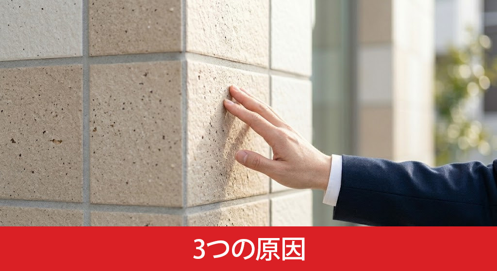 外壁タイルの浮きを引き起こす3つの原因