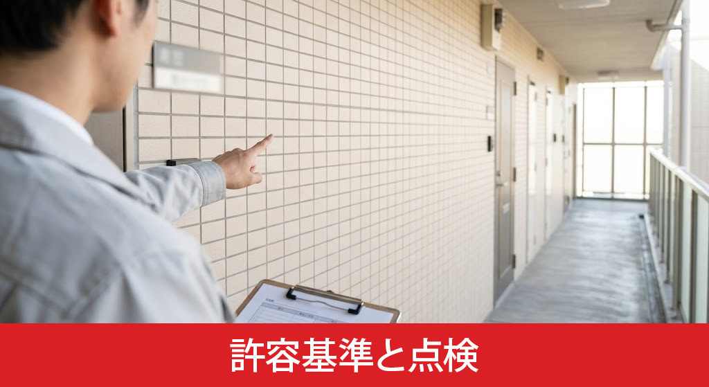 築年数で判断するタイル浮きの許容基準と点検