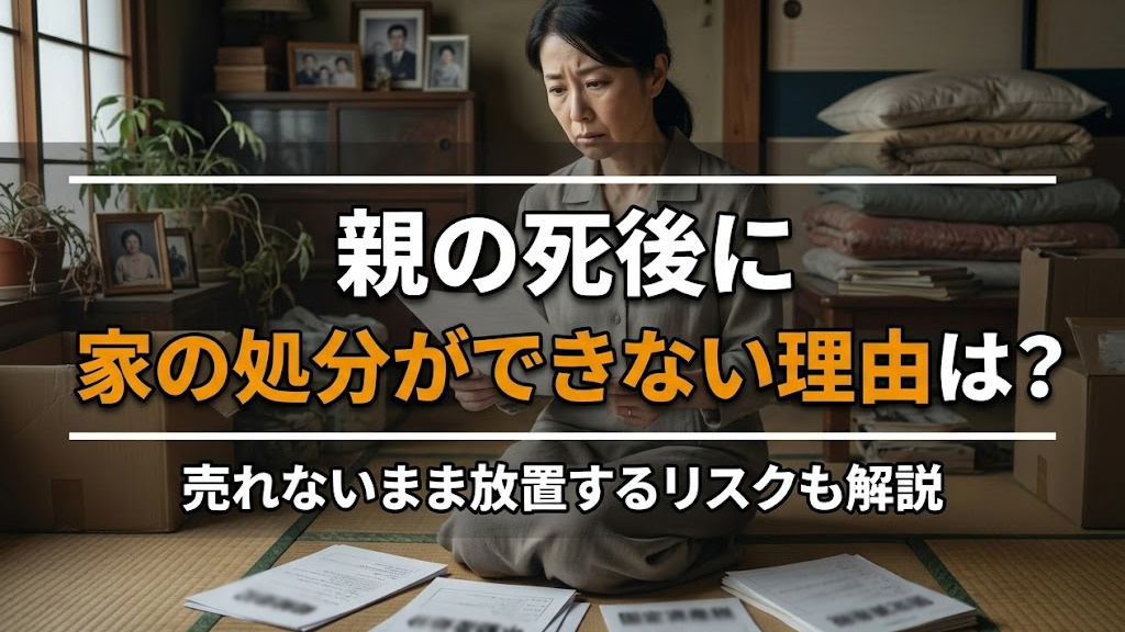 親の死後に家の処分ができない理由は？売れないまま放置するリスクも解説の画像