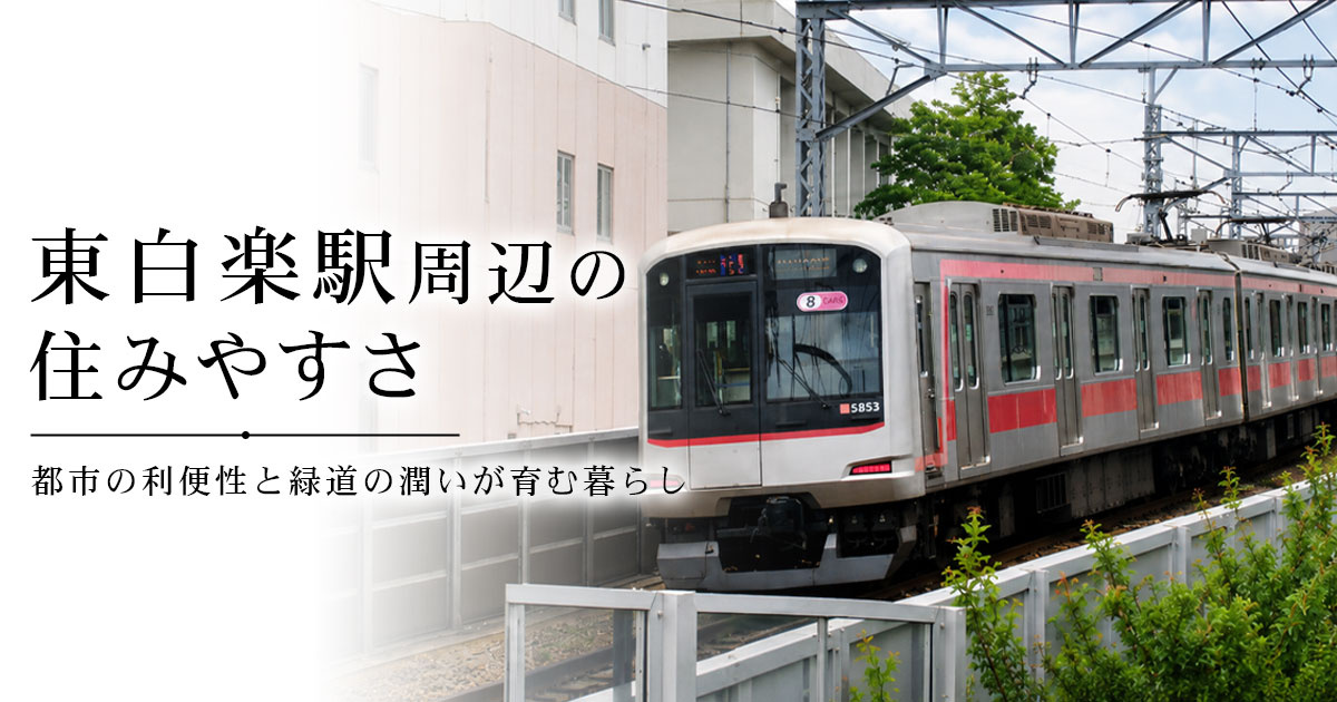東白楽駅周辺の住みやすさ、都市の利便性と緑道の潤いが育む暮らしの画像