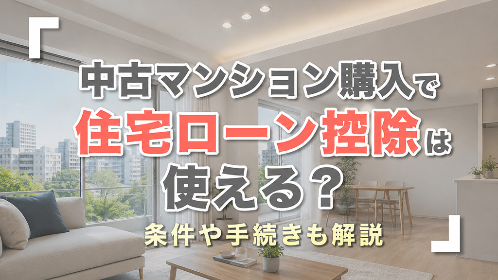 中古マンション購入で住宅ローン控除は使える？条件や手続きも解説の画像