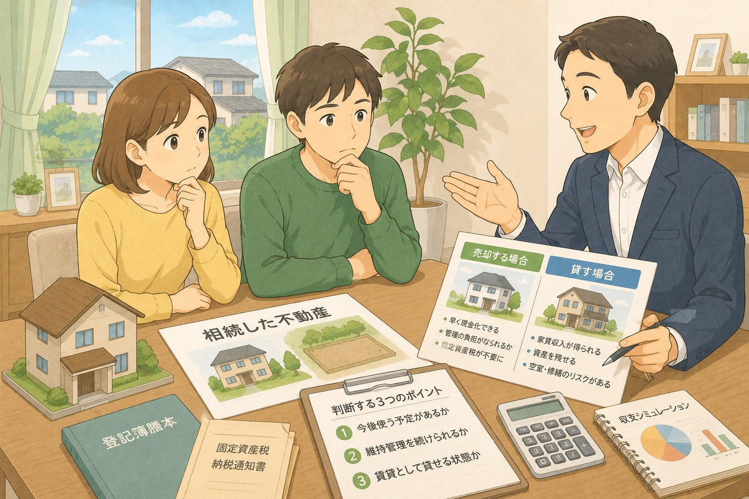 相続した不動産は売るべき?貸すべき?判断するための3つのポイントの画像