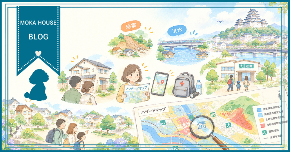 姫路で地震や洪水は大丈夫？ハザードマップの見方を住まい探し目線で解説の画像