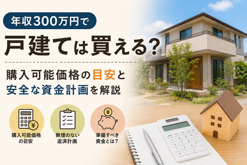 年収300万で戸建ては買える？購入可能価格の目安と安全な資金計画を解説の画像