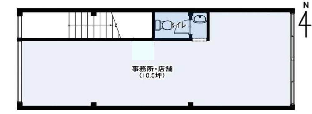 大国町エリア！１階路面店舗！約１０．５坪！クリエイティブ空間！の画像