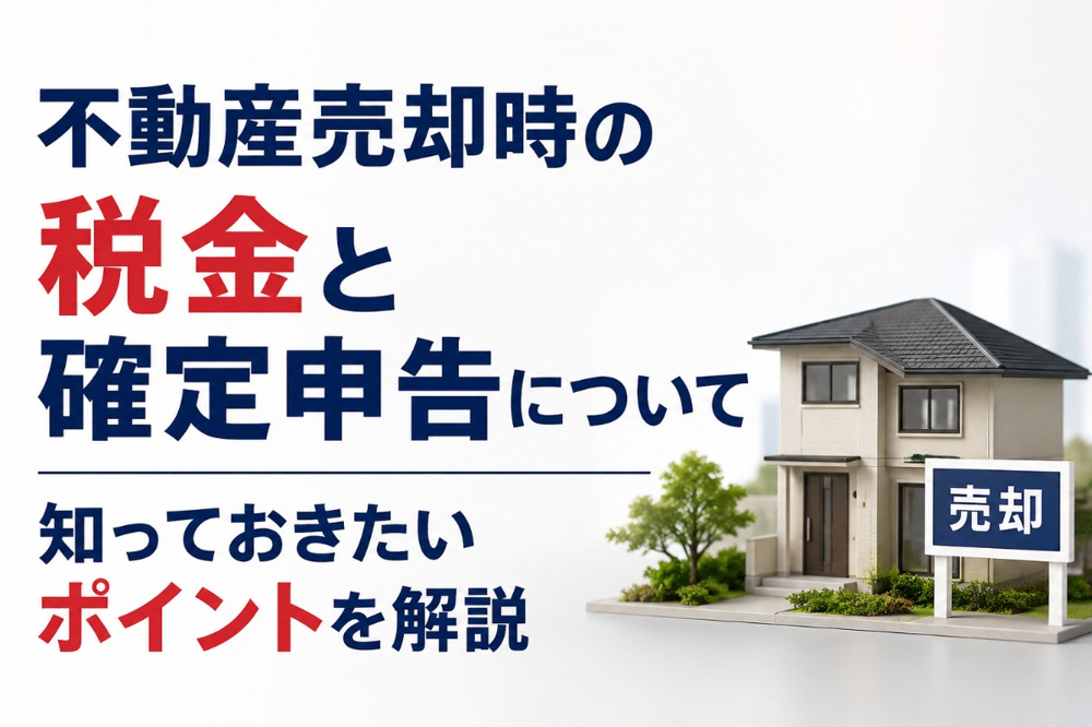 不動産売却時の税金と確定申告について知っておきたいポイントを解説の画像