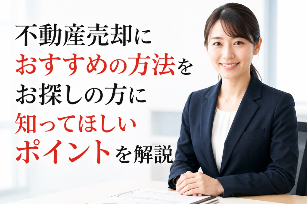 不動産売却におすすめの方法をお探しの方に知ってほしいポイントを解説の画像
