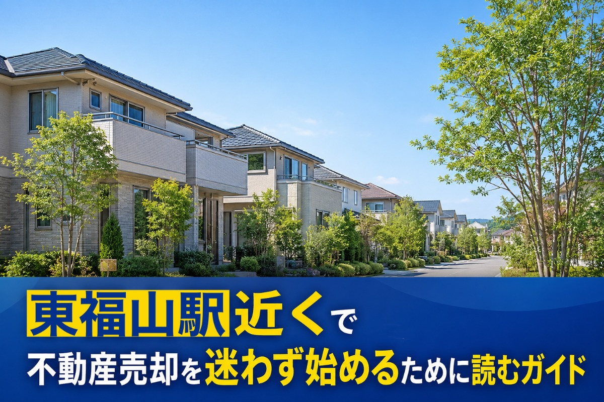 東福山駅近くで不動産売却を迷わず始めるために読むガイドの画像
