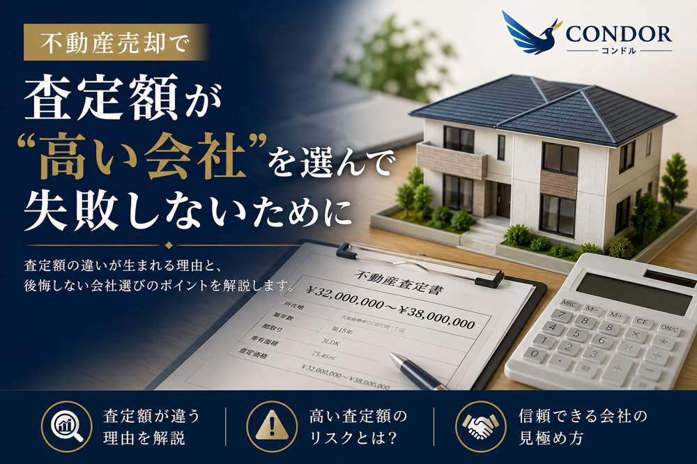 不動産売却で「査定額が高い会社」を選んで失敗しないためにの画像