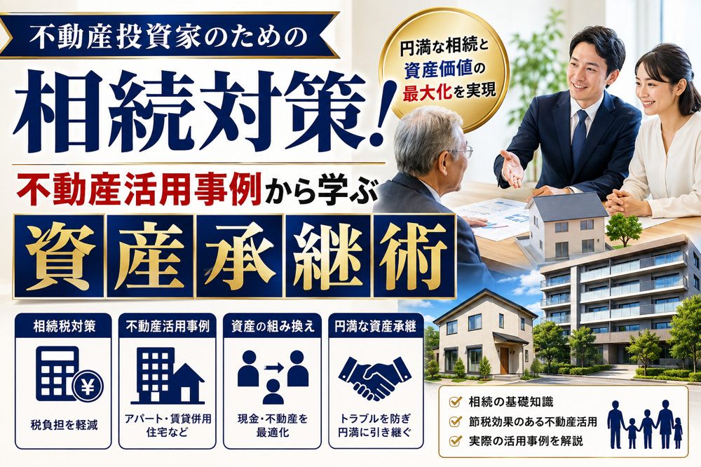 不動産投資家のための相続対策！不動産活用事例から学ぶ資産承継術の画像