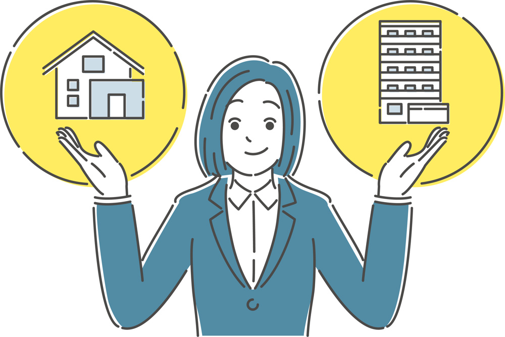 マイホームを購入するならマンション？一戸建て？判断基準のポイントを解説！の画像