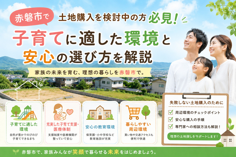 赤磐市で土地購入を検討中の方必見！子育てに適した環境と安心の選び方を解説の画像