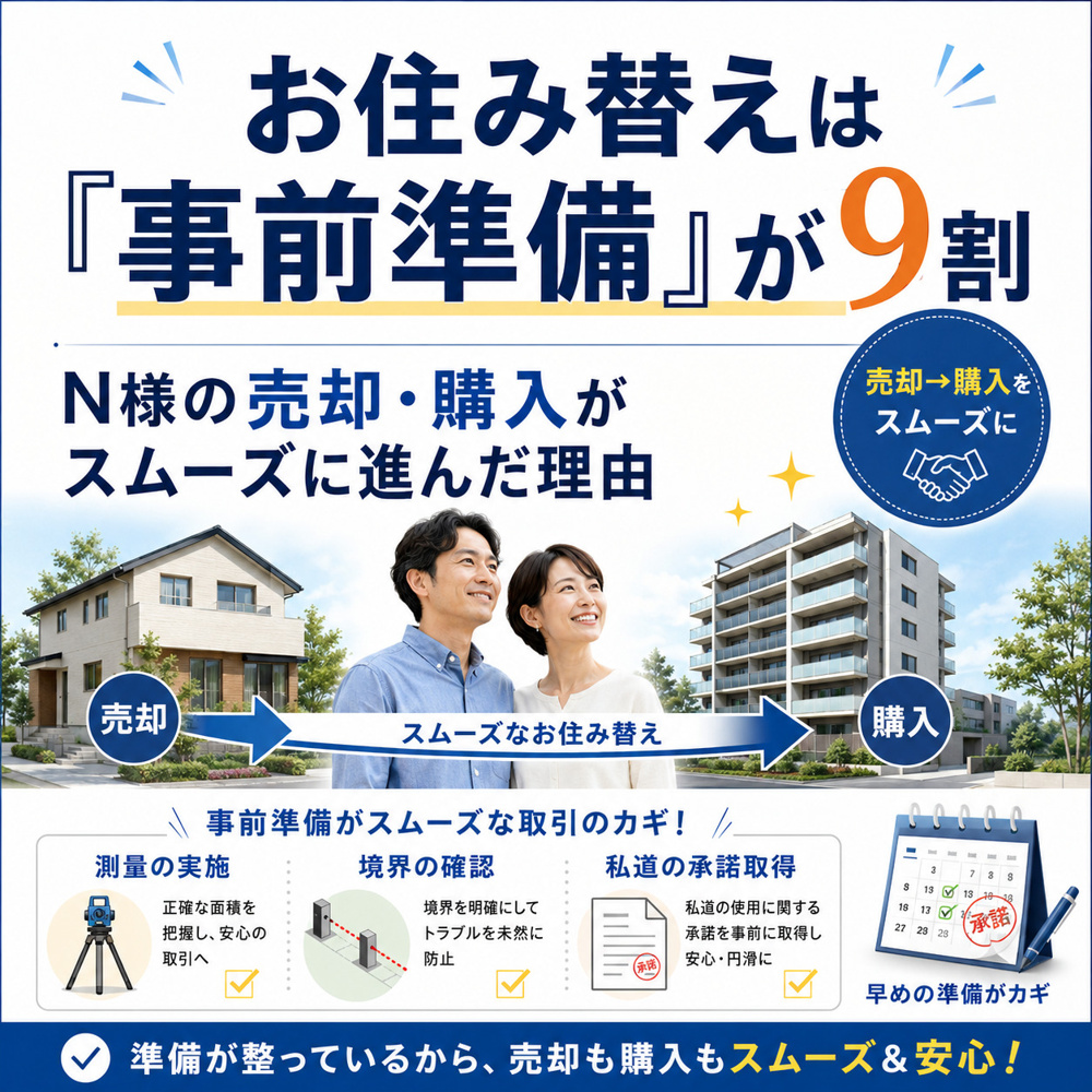 お住み替えは「事前準備」が9割。N様の売却・購入がスムーズに進んだ理由の画像