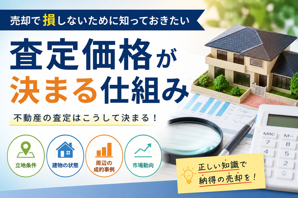 お家の売却を考えている方へ～売却で損しないために知っておきたい査定価格が決まる仕組み～の画像