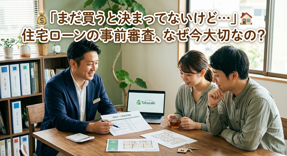 「まだ買うと決まってないけど…」住宅ローンの事前審査を、なぜ今大切なの？【高崎不動産情報ライブラリー】の画像