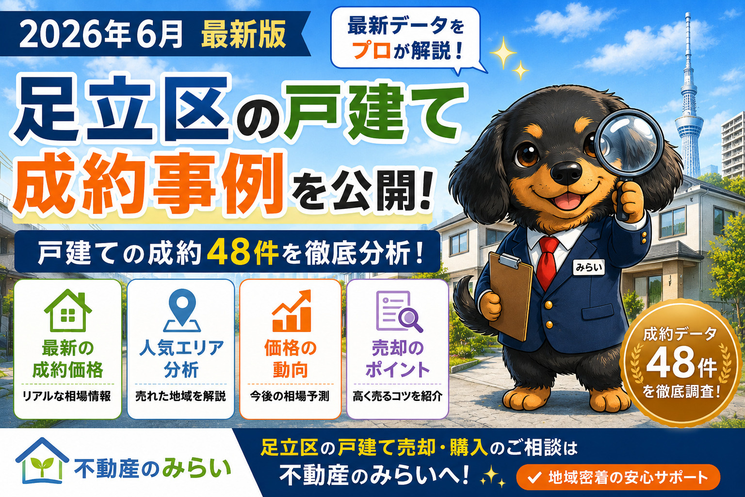 【2026年6月最新版】足立区戸建て成約事例・売却相場を公開｜48件の最新データから市場動向を徹底解説の画像