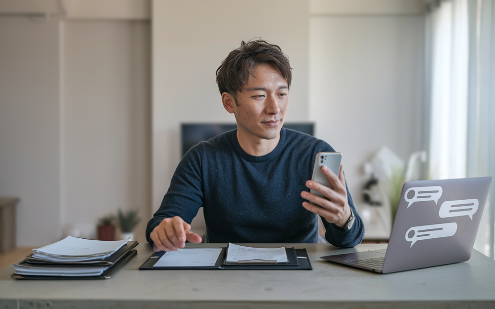 個人オーナー必見管理会社との連絡方法！チャット活用で賃貸経営を効率化するコツの画像
