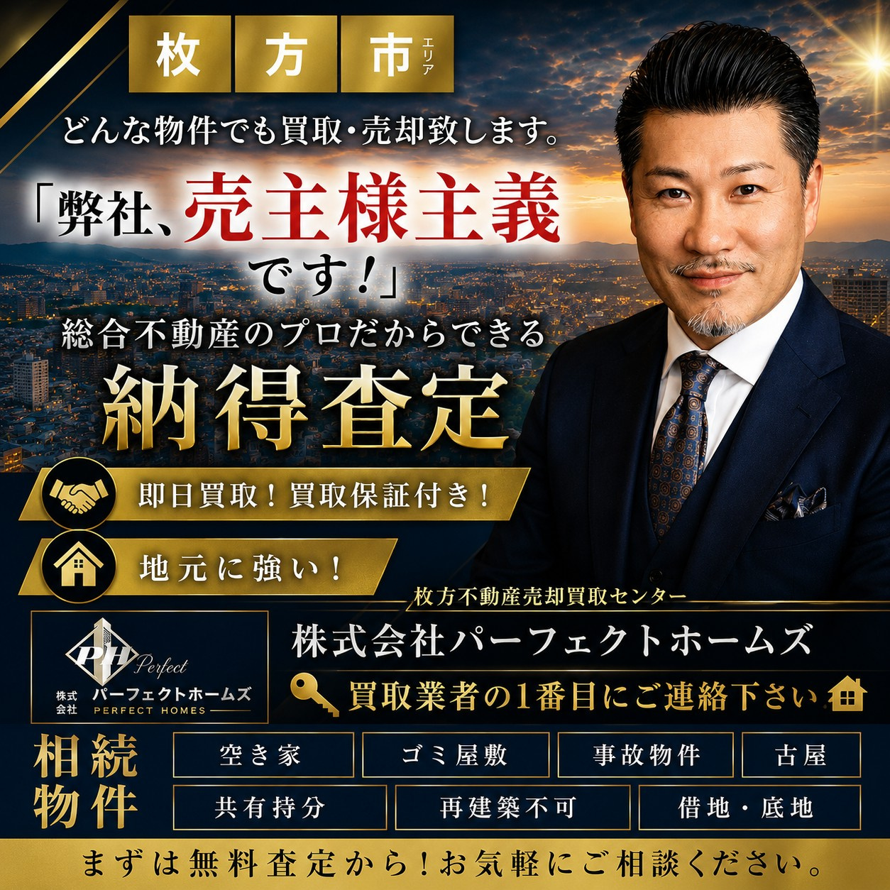 枚方市の空き家売却でお悩みですか？古家や残置物そのまま買取の相談方法を解説の画像
