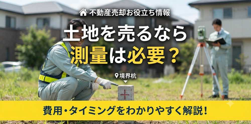 土地を売るなら測量は必要？費用やタイミングをわかりやすく解説の画像