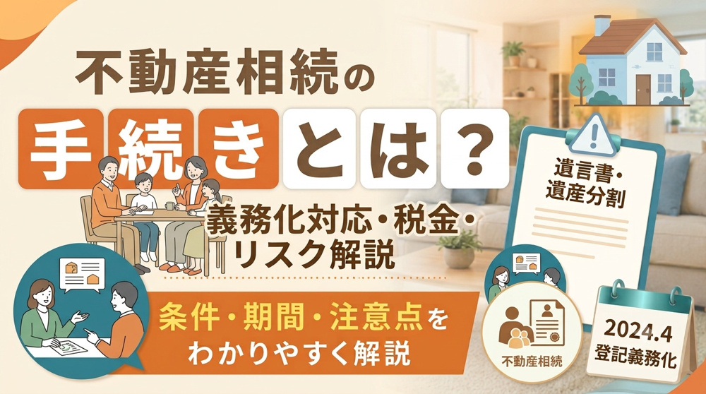 不動産相続の手続きとは？条件・期間・注意点をわかりやすく解説の画像