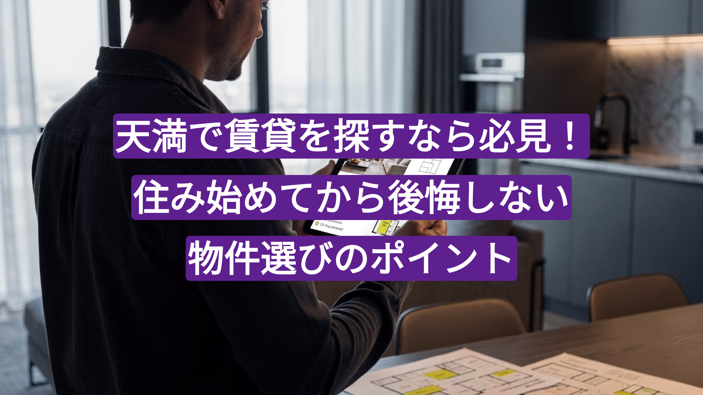 天満で賃貸を探すなら必見！住み始めてから後悔しない物件選びのポイントの画像