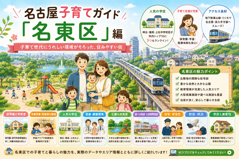 名古屋子育てガイド「名東区」編の画像