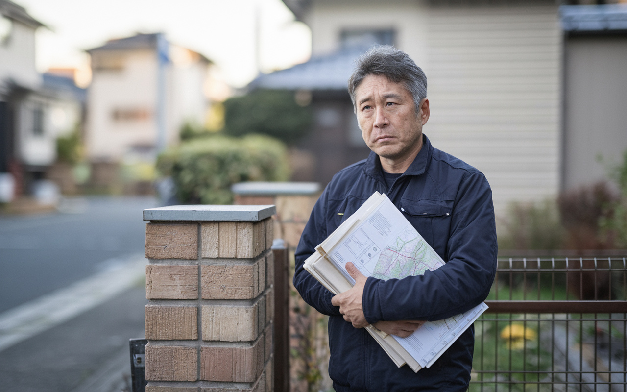 稲沢市の境界標がない土地の不安？相続人が多数でブロック塀が越境し公図と現況が違う場合の対処法の画像