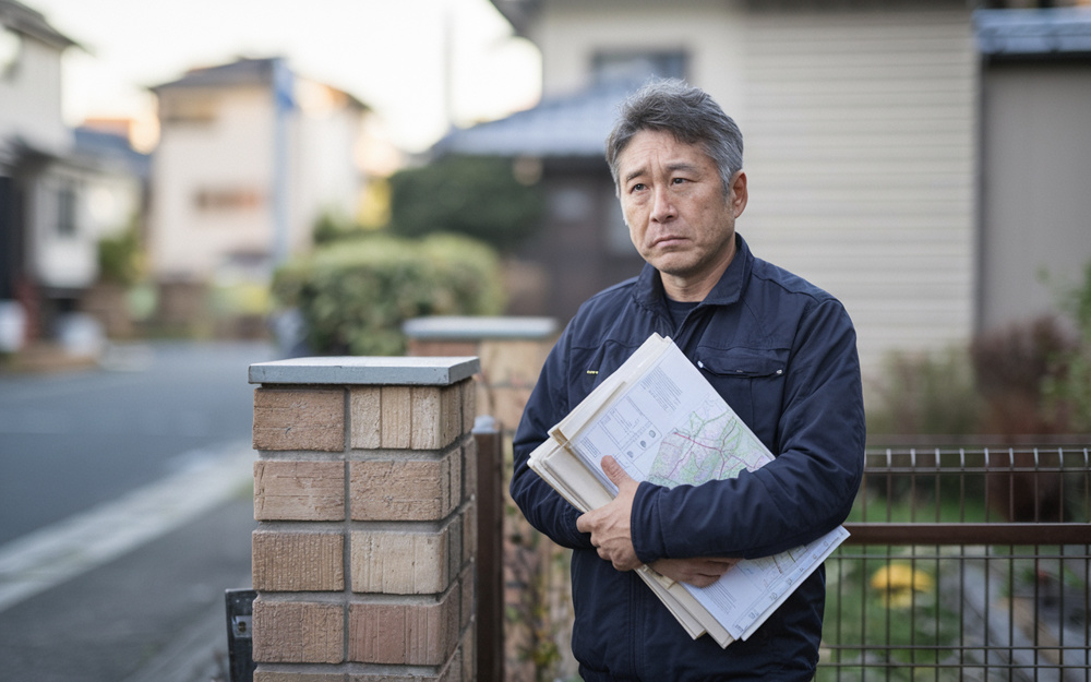 稲沢市の境界標がない土地の不安？相続人が多数でブロック塀が越境し公図と現況が違う場合の対処法の画像