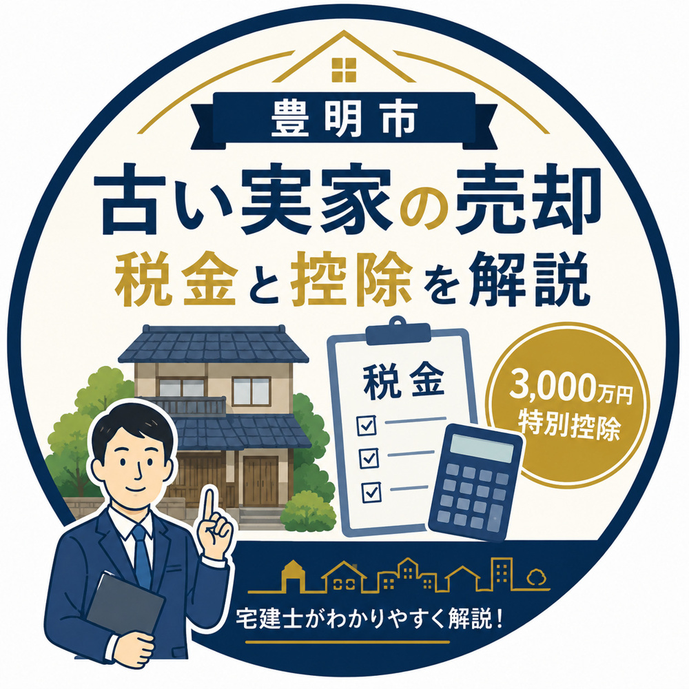 【豊明市】古い実家を処分・売却する際にかかる税金と、使える控除を宅建士が解説の画像