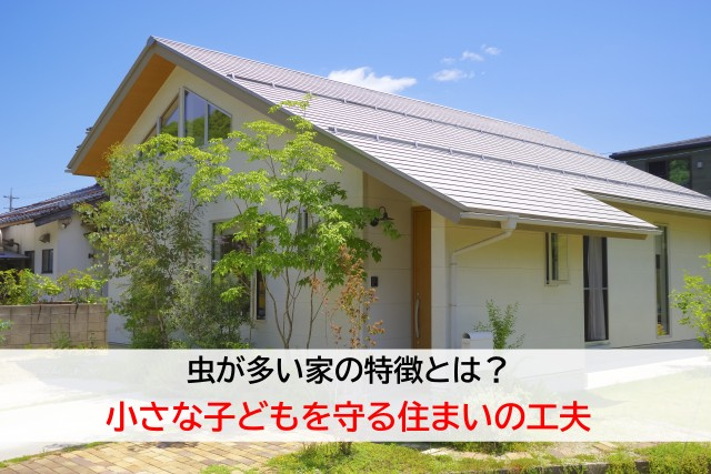 虫が多い家の特徴とは？小さな子どもを守る住まいの工夫の画像