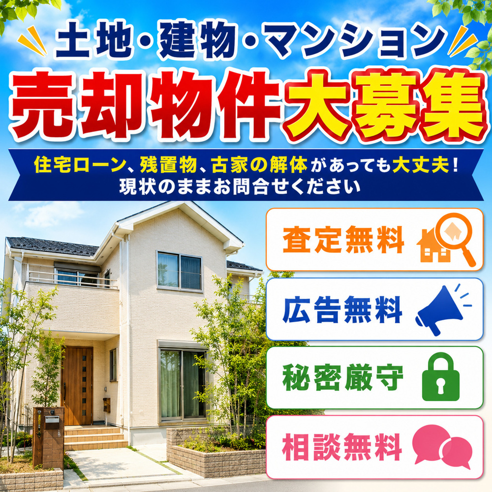 「売却物件募集中｜秋田市近郊で不動産売却をご検討の方への画像